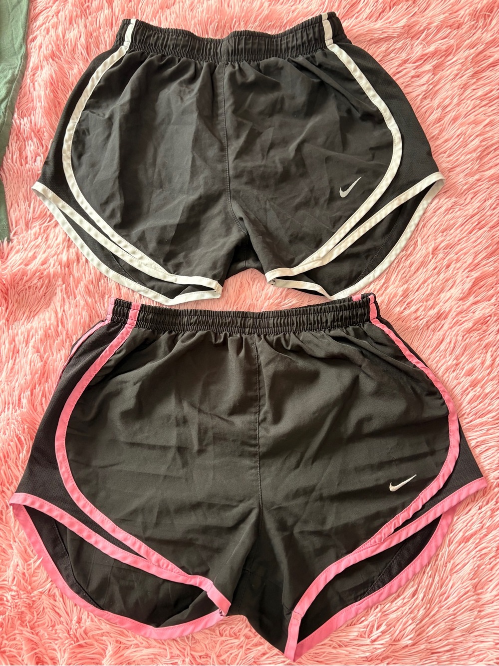 Nike Black and Cream Dri-FIT Shorts Set